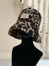 Load image into Gallery viewer, Leopard Print - Oversized Faux Fur Bucket Hat