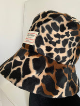 Load image into Gallery viewer, Leopard Print - Oversized Faux Fur Bucket Hat