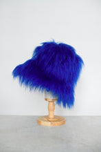 Load image into Gallery viewer, Royal Blue - Oversized Faux Fur Bucket Hat