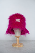 Load image into Gallery viewer, Magenta Rich - Oversized Faux Fur Bucket Hat