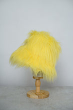 Load image into Gallery viewer, Vibrant Yellow Oversized Faux Fur Bucket Hat