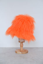 Load image into Gallery viewer, Neon Orange - Oversized Faux Fur Bucket Hat