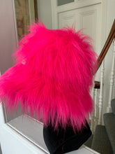 Load image into Gallery viewer, Neon Pink - Oversized Faux Fur Bucket Hat