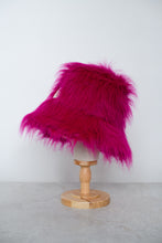 Load image into Gallery viewer, Magenta Rich - Oversized Faux Fur Bucket Hat