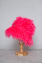 Load image into Gallery viewer, Neon Pink - Oversized Faux Fur Bucket Hat
