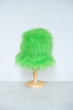 Load image into Gallery viewer, Neon Green - Oversized Faux Fur Bucket Hat

