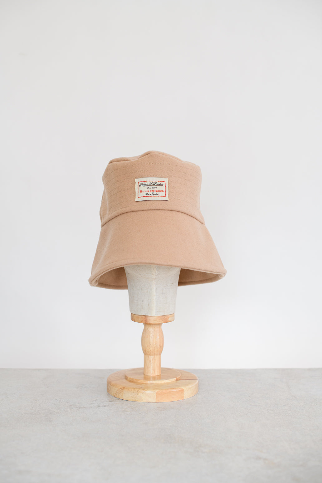 Oversized Wool Mix Bucket Hat