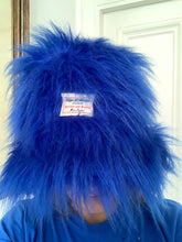 Load image into Gallery viewer, Royal Blue - Oversized Faux Fur Bucket Hat

